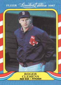 #9 Roger Clemens - Boston Red Sox - 1987 Fleer Limited Edition Baseball