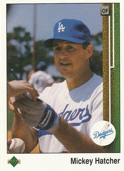 #709 Mickey Hatcher - Los Angeles Dodgers - 1989 Upper Deck Baseball