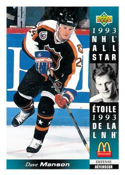 #McD-09 Dave Manson - Edmonton Oilers - 1993-94 Upper Deck McDonald's Hockey