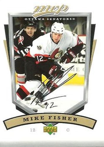 #209 Mike Fisher - Ottawa Senators - 2006-07 Upper Deck MVP Hockey