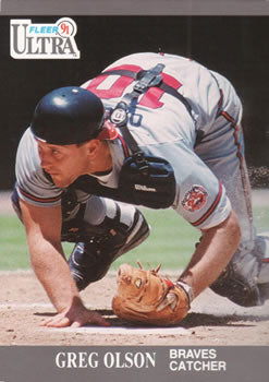 #9 Greg Olson - Atlanta Braves - 1991 Ultra Baseball