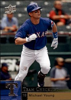 #1000 Michael Young - Texas Rangers - 2009 Upper Deck Baseball