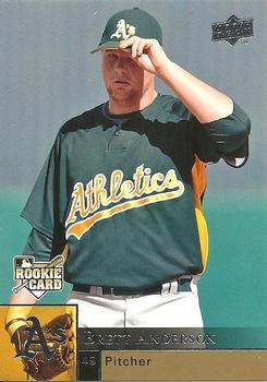 #1001 Brett Anderson - Oakland Athletics - 2009 Upper Deck Baseball
