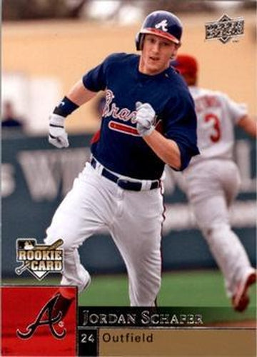 #1003 Jordan Schafer - Atlanta Braves - 2009 Upper Deck Baseball