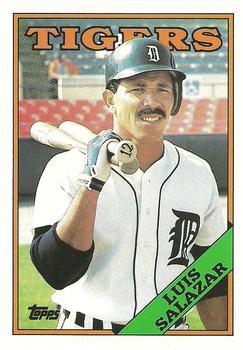 #100T Luis Salazar - Detroit Tigers - 1988 Topps Traded Baseball
