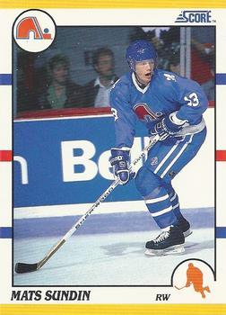 #100T Mats Sundin - Quebec Nordiques - 1990-91 Score Rookie and Traded Hockey