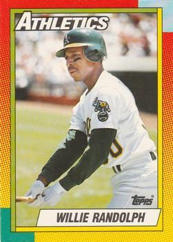 #100T Willie Randolph - Oakland Athletics - 1990 Topps Traded Baseball