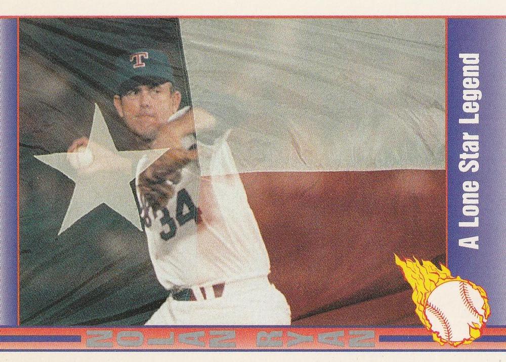 #100 A Lone Star Legend - Texas Rangers - 1991 Pacific Nolan Ryan Texas Express I Baseball