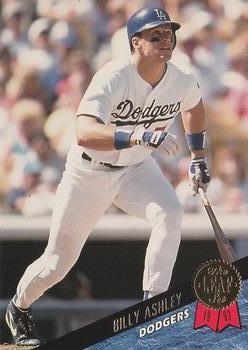 #100 Billy Ashley - Los Angeles Dodgers - 1993 Leaf Baseball