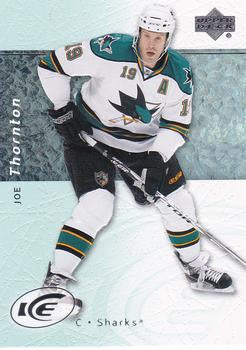 #100 Joe Thornton - San Jose Sharks - 2007-08 Upper Deck Ice Hockey
