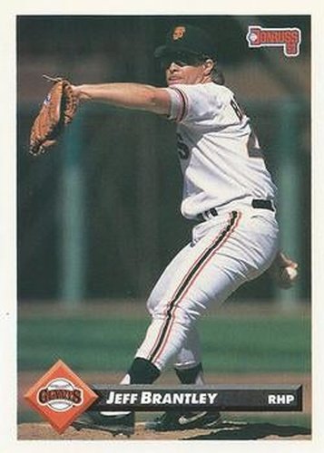 #100 Jeff Brantley - San Francisco Giants - 1993 Donruss Baseball