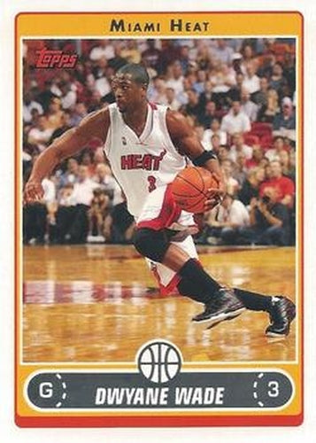 #100 Dwyane Wade - Miami Heat - 2006-07 Topps Basketball
