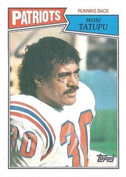 #100 Mosi Tatupu - New England Patriots - 1987 Topps Football