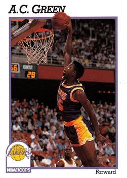 #100 A.C. Green - Los Angeles Lakers - 1991-92 Hoops Basketball