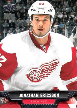 #100 Jonathan Ericsson - Detroit Red Wings - 2013-14 Upper Deck Hockey