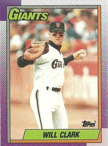 #100 Will Clark - San Francisco Giants - 1990 O-Pee-Chee Baseball