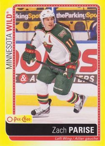#S-ZP Zach Parise - Minnesota Wild - 2013-14 O-Pee-Chee Hockey - Stickers