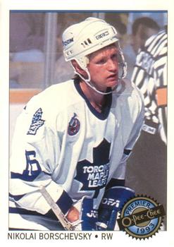 #100 Nikolai Borschevsky - Toronto Maple Leafs - 1992-93 O-Pee-Chee Premier Hockey