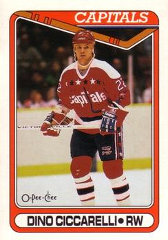 #100 Dino Ciccarelli - Washington Capitals - 1990-91 O-Pee-Chee Hockey