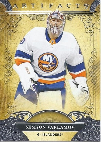 #100 Semyon Varlamov - New York Islanders - 2020-21 Upper Deck Artifacts Hockey