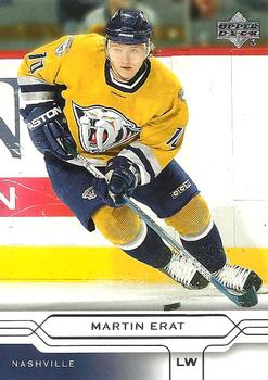 #100 Martin Erat - Nashville Predators - 2004-05 Upper Deck Hockey