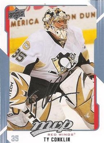 #100 Ty Conklin - Detroit Red Wings - 2008-09 Upper Deck MVP Hockey