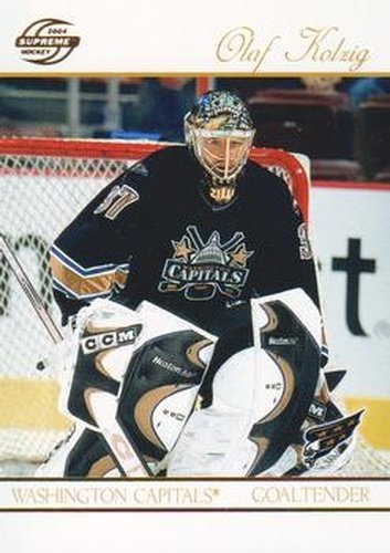 #100 Olaf Kolzig - Washington Capitals - 2003-04 Pacific Supreme Hockey