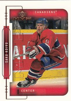 #100 Saku Koivu - Montreal Canadiens - 1999-00 Upper Deck MVP Hockey