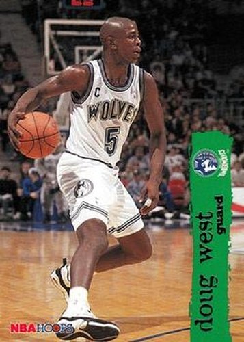 #100 Doug West - Minnesota Timberwolves - 1995-96 Hoops Basketball