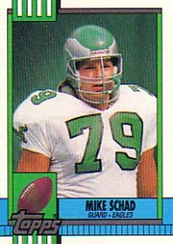 #100 Mike Schad - Philadelphia Eagles - 1990 Topps Football