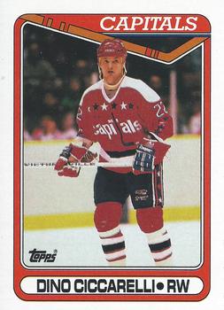 #100 Dino Ciccarelli - Washington Capitals - 1990-91 Topps Hockey