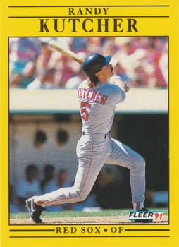 #100 Randy Kutcher - Boston Red Sox - 1991 Fleer Baseball