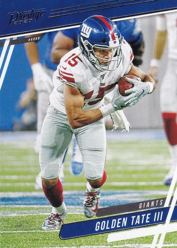 #100 Golden Tate III - New York Giants - 2020 Panini Prestige Football