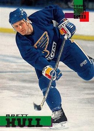 #100 Brett Hull - St. Louis Blues - 1994-95 Stadium Club Hockey
