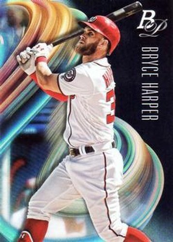 #100 Bryce Harper - Washington Nationals - 2018 Bowman Platinum Baseball