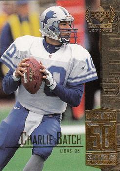 #100 Charlie Batch - Detroit Lions - 1999 Upper Deck Century Legends Football
