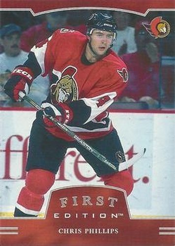#100 Chris Phillips - Ottawa Senators - 2002-03 Be a Player First Edition Hockey