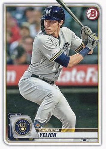 #100 Christian Yelich - Milwaukee Brewers - 2020 Bowman Baseball