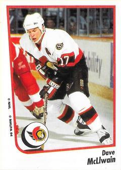 #100 Dave McLlwain - Ottawa Senators - 1994-95 Panini Hockey Stickers