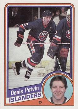 #100 Denis Potvin - New York Islanders - 1984-85 Topps Hockey