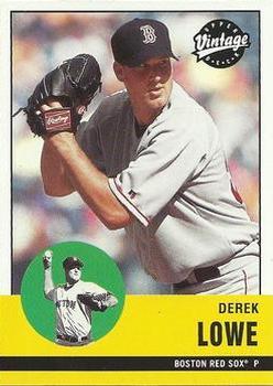 #100 Derek Lowe - Boston Red Sox - 2001 Upper Deck Vintage Baseball