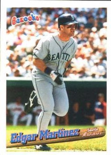 #100 Edgar Martinez - Seattle Mariners - 1996 Bazooka Baseball