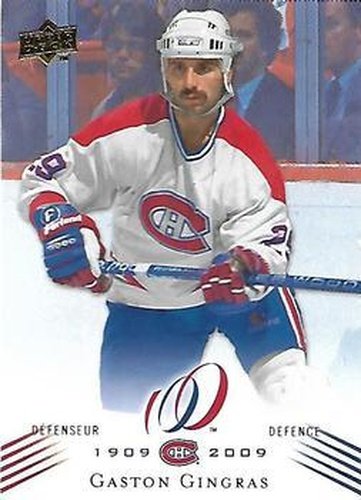 #100 Gaston Gingras - Montreal Canadiens - 2008-09 Upper Deck Montreal Canadiens Centennial Hockey