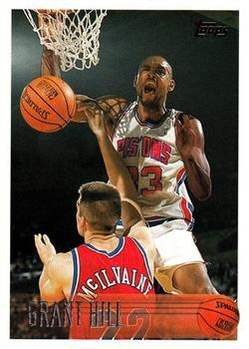 #100 Grant Hill - Detroit Pistons - 1996-97 Topps Basketball
