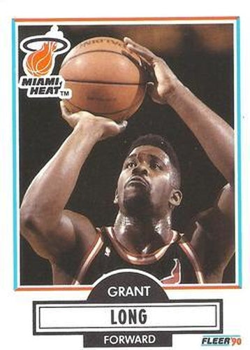 #100 Grant Long - Miami Heat - 1990-91 Fleer Basketball