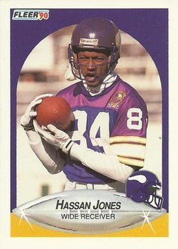 #100 Hassan Jones - Minnesota Vikings - 1990 Fleer Football