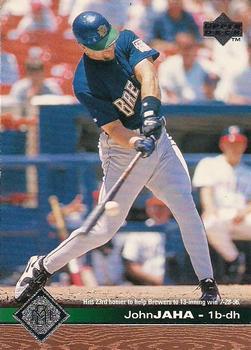 #100 John Jaha - Milwaukee Brewers - 1997 Upper Deck Baseball