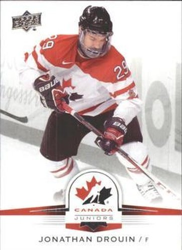 #100 Jonathan Drouin - Canada - 2014-15 Upper Deck Team Canada Juniors Hockey