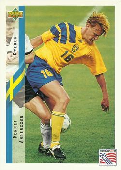 #100 Kennet Andersson - Sweden - 1994 Upper Deck World Cup Contenders English/Spanish Soccer