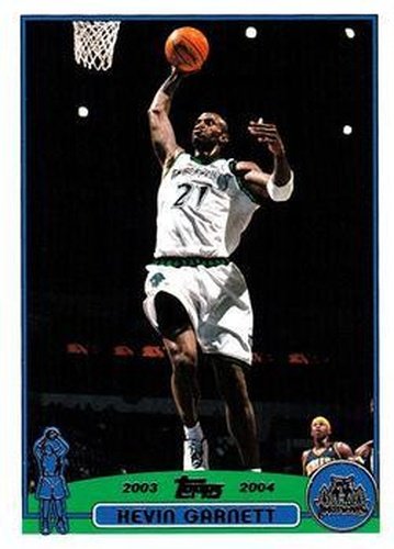 #100 Kevin Garnett - Minnesota Timberwolves - 2003-04 Topps Basketball